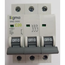 Sigma 3X20A C/3Ka W Otomatik Sigorta Sigma
