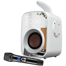 Soaiy SH25 Taşınabilir Kablosuz Bluetooth Hoparlör - Harici Mikrofonlu & Dijital Saat & FM Radyo - ZORE-219172