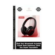 Özel Seri Bluetooth Kulaklık Kulak Üstü Kablosuz Th40 Ses Siyah Taşınabilir
