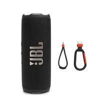 Flip 7 - Taşınabilir Su Geçirmez Ve Düşmeye Dayanıklı Hoparlör, Yapay Zeka Ses Arttırmalı Kalın Pro Ses, 16 Saat Çalma Süresi Ve Değiştirilebilir Aksesuarlara Sahip Pushlock Sistemi Siyah