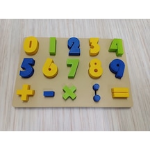 3d Baskı Sayılar Ve Matematik Sembolleri Öğretim Tahtası - Rakam Eşleştirme Puzzle, Temel İşlem Sembolleri 0-9