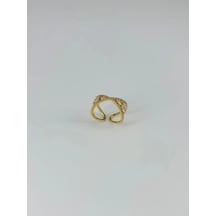 14 K Gold Kaplama Zirkon Taşlı Yüzük Çok Renkli 96807005