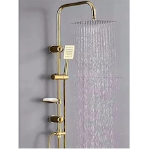 Quart Gold Rain Duş Seti Altın