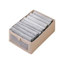 Cbtx L Beden Saklama Kutusu Oxford Kumaş Katlanabilir Elbise Düzenleyici Şeffaf Pencereli - Bej Diğer