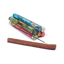Adet 6 Paket Karma Tütsü Ve Kayığı Çubuk Seti Ve Ahşap Tutucu