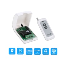 Neevoyu Dc12v 2 Kanal Akıllı Kablosuz Kumanda Kontrolörü - 433mhz 500m Mesafe, 1 Adet Kumanda Pil Hariç - Ak-rk02s-12b+ak1000-2f