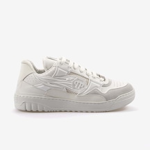 Philipp Plein Bağcıklı Erkek Spor & Sneaker Ayakkabı Msc4017 Beyaz