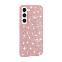 Zore Galaxy S23 Uyumlu Parlak Taşlı Tasarım Pırlanta Nvth Kılıf-pembe
