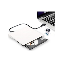 Pop-Up USB 3.0 Harici DVD-RW Optik Sürücü Beyaz