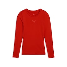 Puma Teamlıga26 Baselayer Genç Uzun Kollu Tişört 660452 01 Kırmızı