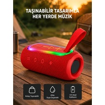 Taşınabilir Mini Bluetooth Hoparlör Güçlü Ses Ve Şık Kırmızı Tasarım  Najmaddin