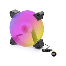 Büro Ev Ofis Bilgisayarı İçin12cm Siyah 5nesil Rgb Pc Kasa Fanı