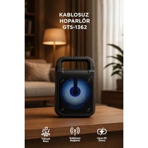 Torima GTS-1362 Bluetooth 5.0 RGB Işıklı Kablosuz Speaker