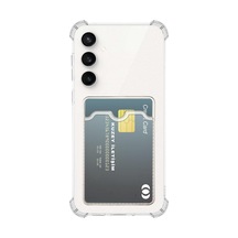 Samsung Galaxy S23 Fe Kapak Kamera Korumalı Kartlıklı Darbe Emici Özellikli Şeffaf Silikon Kılıf