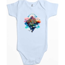 Zepplin Giyim The İsland On The Cloud Mavi Bebek Body Zıbın