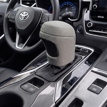 Toyota Uyumlu Silikonlu Otomatik Vites Topuzu Koruyucu Kılıfı Gri Çok Renkli