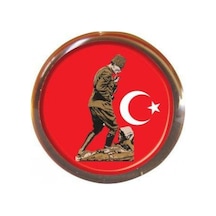 Vatan Rozet Atalı Kocatepe Bayrak Yuvarlak Vt617