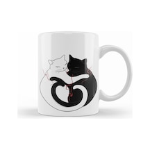 Aşk Kediler Blazing Cat Love Kupa Bardak Porselen Karışık