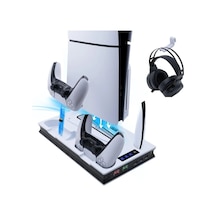 Ps5 Slim Pro Fonksiyonel Fanlı Şarj Standı Led Göstergeli Dijital Ve Cd Li Sürüm Uyumlu Yh60 Ps5 Slim Pro Fonksiyonel Fanlı Şarj Standı Led Göstergeli Dijital Ve Cd Li Sürüm Uyumlu Yh60