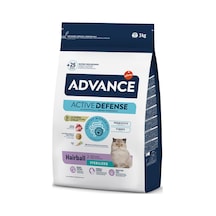 Advance Hairball Kısırlaştırılmış Hindili Yetişkin Kedi Maması 3 Kg