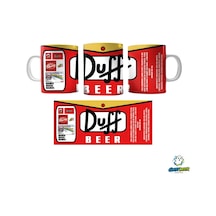 Duff Beer Kupa Bardak Tek Adet K0214 Çok Renkli