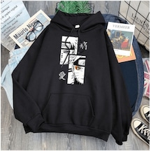 Pain Naruto Kapşonlu Sweatshirt Siyah