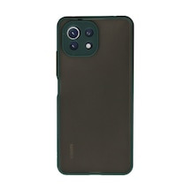 Mi 11 Lite Kılıf Montreal Silikon Kapak - Yeşil Bz8683140200862