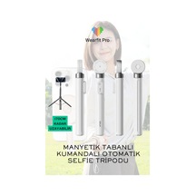 Wearfitpro Otomatik Açılır Manyetik Telefon Tripodu Uzaktan Kumandalı Selfie Çubuğu Cep Telefonu Tutucu Standı
