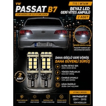 Vw Passat B7 2011-2015 Uyumlu T15 W16w Beyaz Led Geri Vites Ampulü Canbus 2 Adet