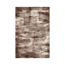 Kartela Halı Vintage Halı Kaymaz Taban Makinede Yıkanabilir Halı Kahverengi - 180 X 270 Cm