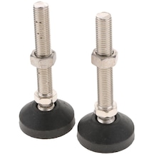 Homyl 2 Adet Karbon Çelik Ayarlanabilir Mobilya Dengeleyici 60-m16x100mm Tarif Edildiği Gibi