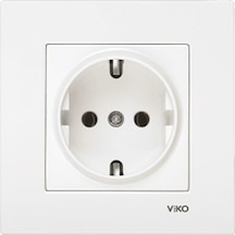 Viko 90967008 - Karre Topraklı Priz Beyaz Çerçeveli Dahil Viko