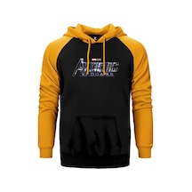 Avengers End Game Logo 2 Sarı Renk Reglan Kol Sweatshirt / Hoodie