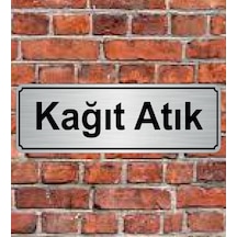 10X20 Cm Kağıt Atık Yazılı Metal Yönlendirme Levhası