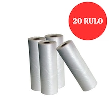 Rulo Poşet Büyük Boy 20'li Hışır Atlet Poşet Market Manav Poşeti Çöp Poşeti