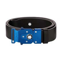 Montblanc M Lock 4810 Tokalı Düz Kahverengi 35 Mm Deri Kemer 1311