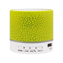 Reedark Sarı Desenli Mini Bluetooth Hoparlör: Su Geçirmez, Tf Kart/usb Desteği, Aux Girişi, Led Işık, Taşınabilir Trolley Ses Sistemi