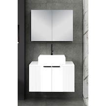 %100 Mdf 65 Cm Chester Banyo Dolabı Beyaz