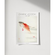 Çerçevesiz Poster Ohara Koson İki Sazan
