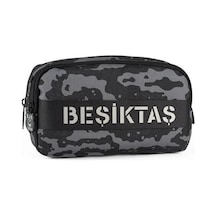 Beşiktaş Kamuflaj Desenli Kolon Detaylı Kalem Çantası 2 Bölmeli Kalemlik Çok Renkli