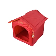 La Vista Dış Mekan Kedi Ve Küçük Köpek Evi Kırmızı 40-45-45cm