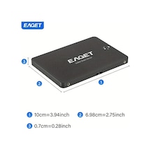 Xuweiwei Eaget 2.5" Sata Iıı Ssd 120gb Yüksek Hızlı Dahili Katı Hal Sürücüsü Pc Laptop İçin