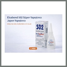 Bezos Elsabond 502 Süper Yapıştırıcı Japon Yapıştırıcı 20g Güçlü Hızlı Kuruyan Super Glue 1 Adet Mmbz Standart