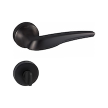 Doğanlar Sonic Mat Siyah Rozetli Kapı Kolu Takım-wc Kol Pk001dgn0086 Renkli