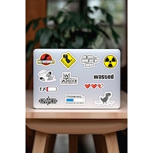 Laptop Notebook Tablet Sticker Seti Model 4