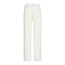 Calvin Klein Yüksek Kesimli Düz Tebeşir Beyazı Kadın Jean-13748 Chalk Whıte