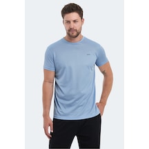 Slazenger OMAR KTN Erkek  Açık Mavi Tişört