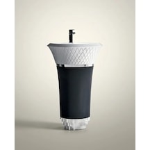 Glory Siyah Beyaz Monoblok Lavabo Renkli