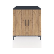 Kronos Şifonyer 2 Kapaklı 88x59x96 Antrasit-çam Antrasit