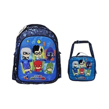 Pj Masks Okul Sırt Çantası + Beslenme Çantası 2'li Set